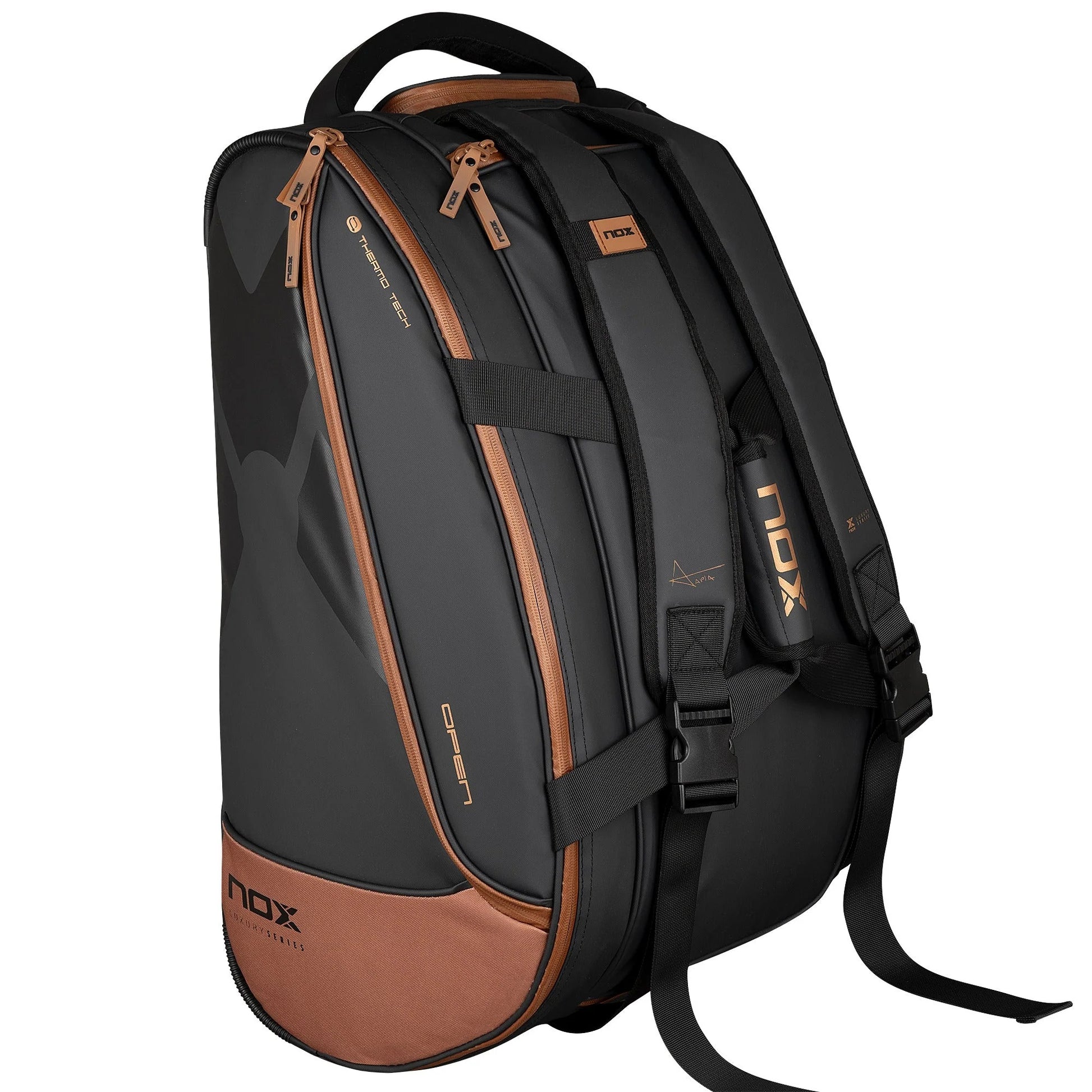 Bolso Paletero Nox Open Series Negro/Marrón