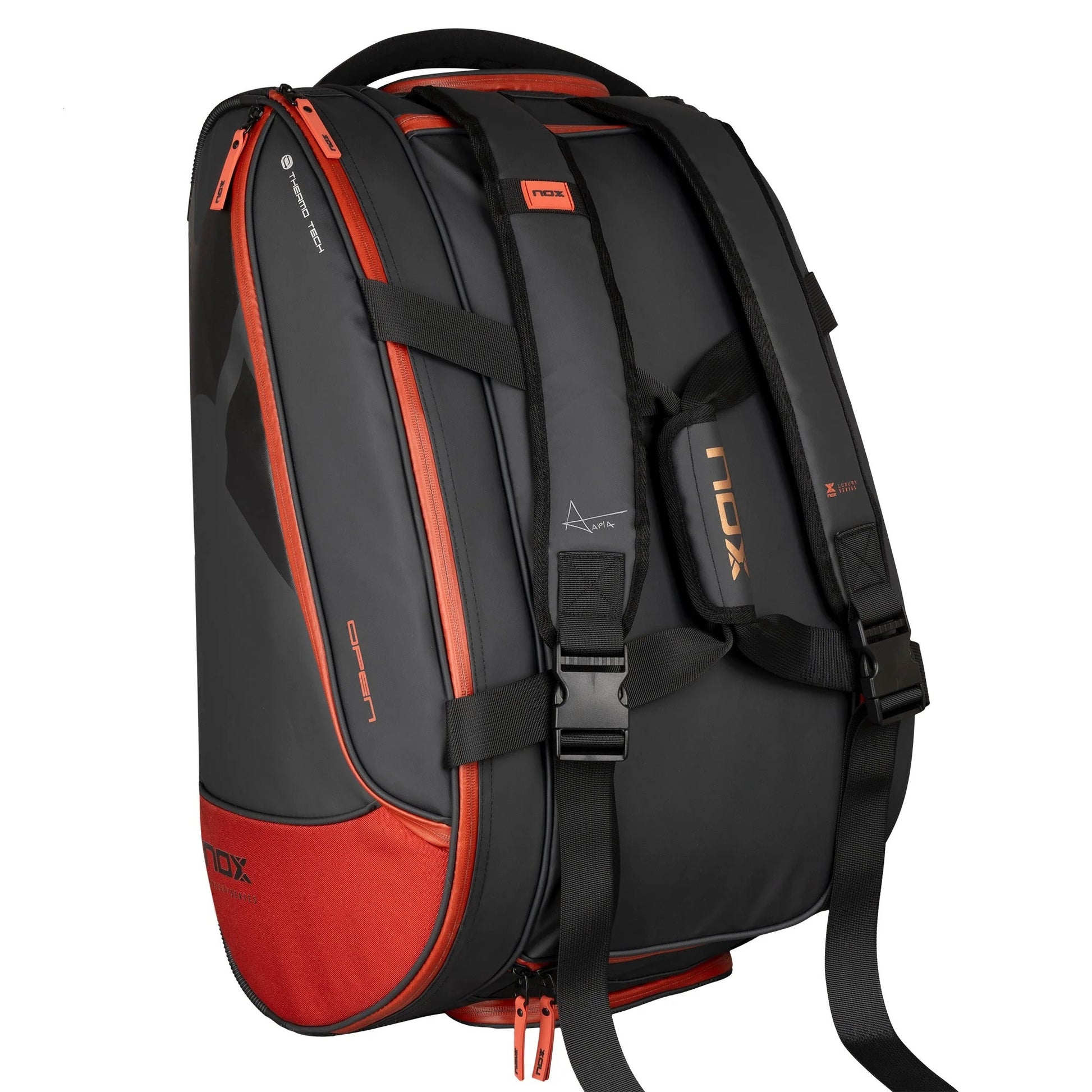 Bolso Paletero Nox Open Series Negro/Rojo