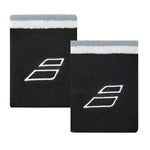 Muñequera Babolat Jumbo Terry Negro/Blanco X2
