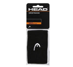 Muñequera Head Larga Negro X2