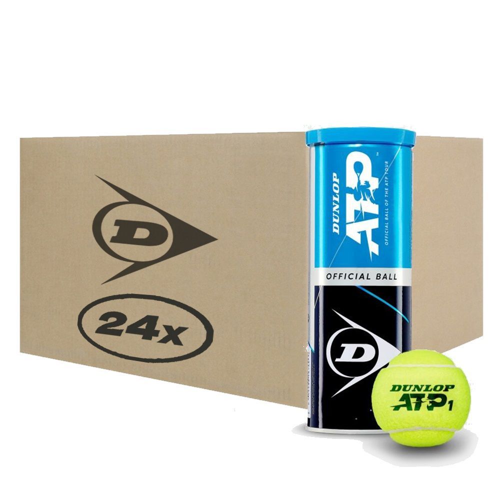 Caja de Pelotas de Tenis Dunlop ATP X3 - 24 Tarros