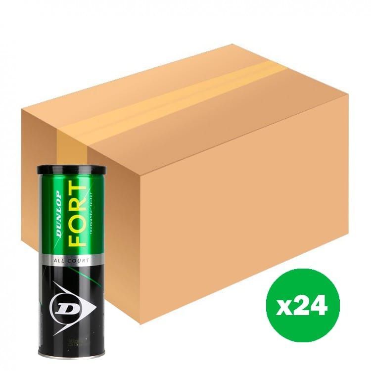 Caja de Pelotas de Tenis Dunlop Fort All Court X3 - 24 Tarros