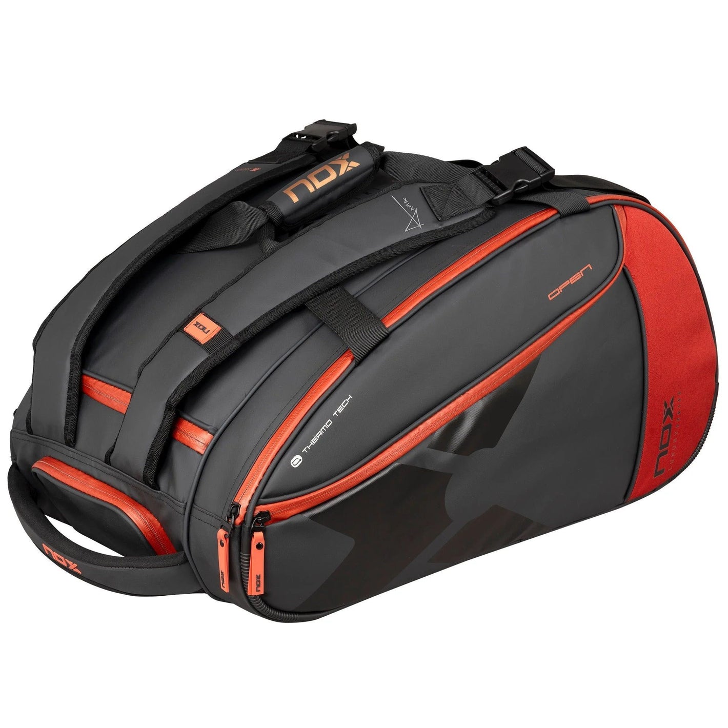 Bolso Paletero Nox Open Series Negro/Rojo
