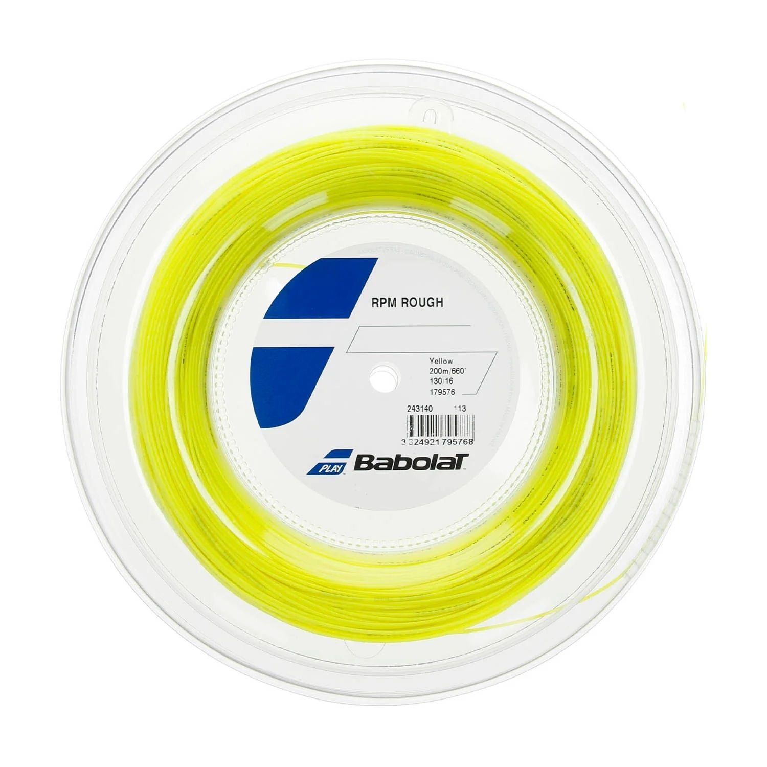 Rollo De Cuerda Babolat Rpm Rough Amarillo 1.25 - 200m