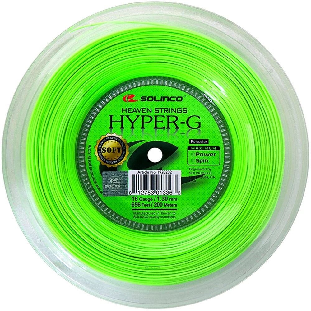 Rollo de Cuerda Solinco Hyper G Soft 1.30 - 200m