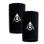 Muñequera Dunlop Larga Negra X2