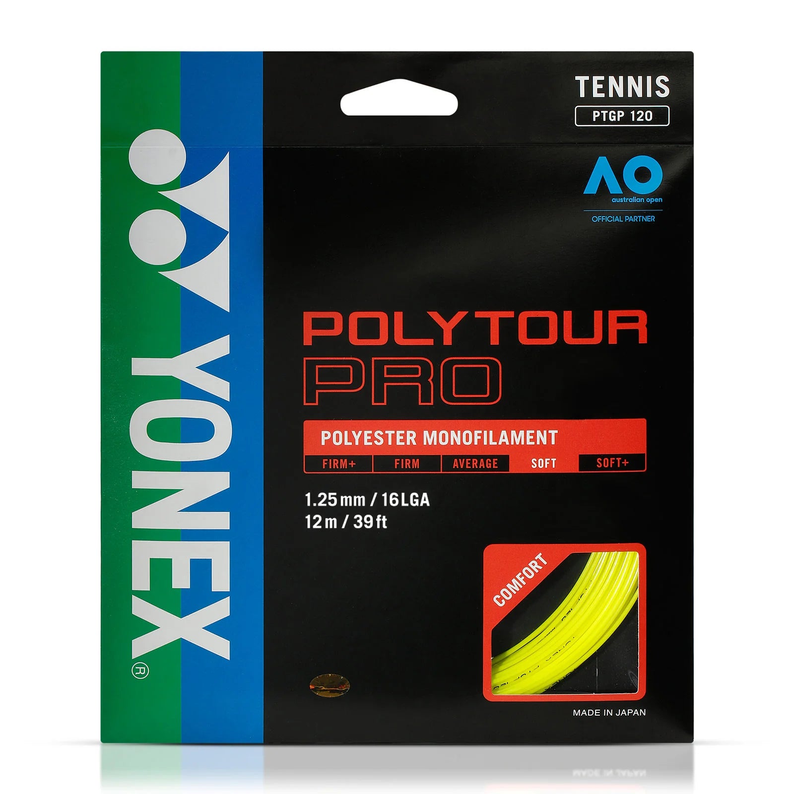 Cuerda Yonex Poly Tour Pro Amarillo 1.25 - 12m