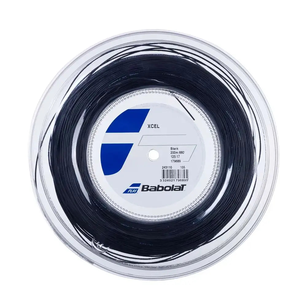 Rollo de Cuerda Babolat Xcel Negra 1.25 - 200m