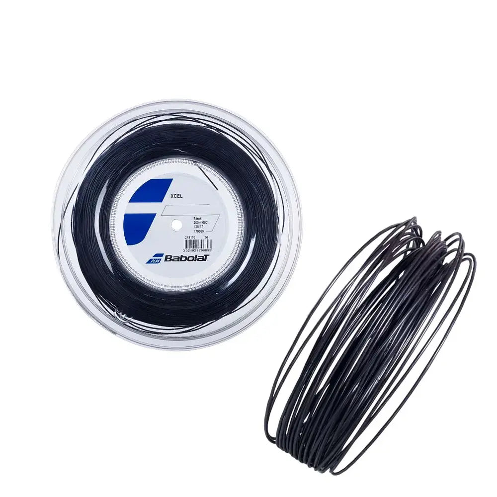 Rollo de Cuerda Babolat Xcel Negra 1.25 - 200m