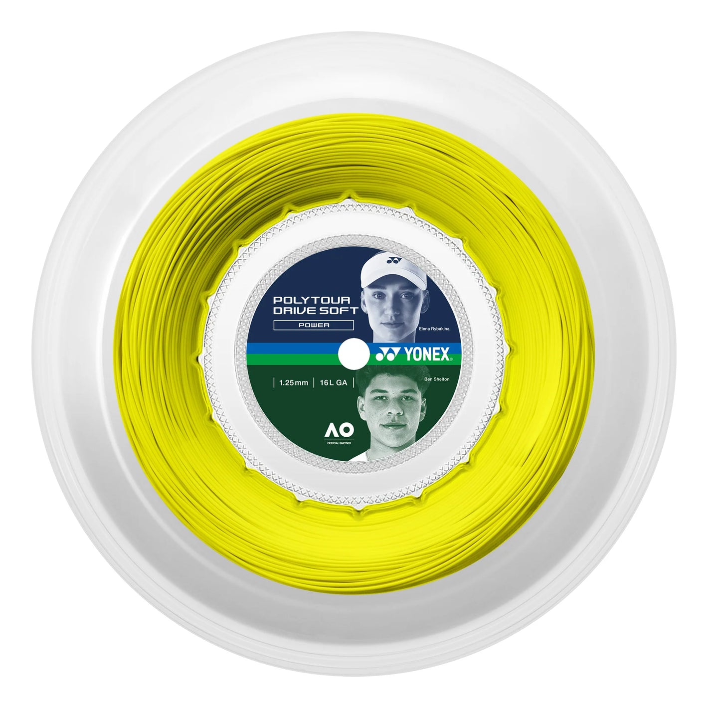 Rollo de Cuerda Yonex Poly Tour Drive Soft Amarillo 1.25 - 200m