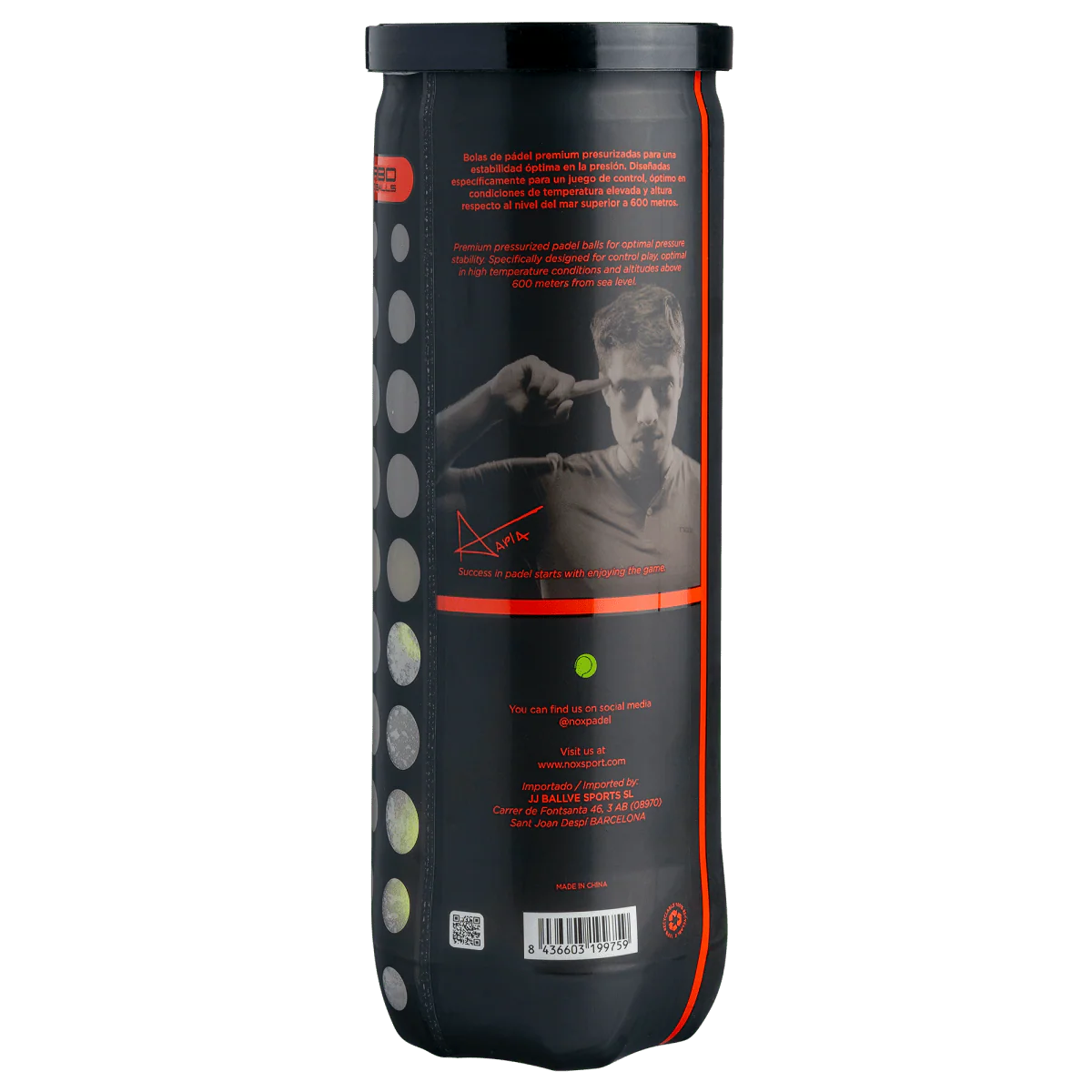 Caja de Pelotas de Padel Nox Nerbo X3 - 24 Tarros