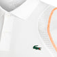 Polera Lacoste Polo Sport Blanca/Naranja
