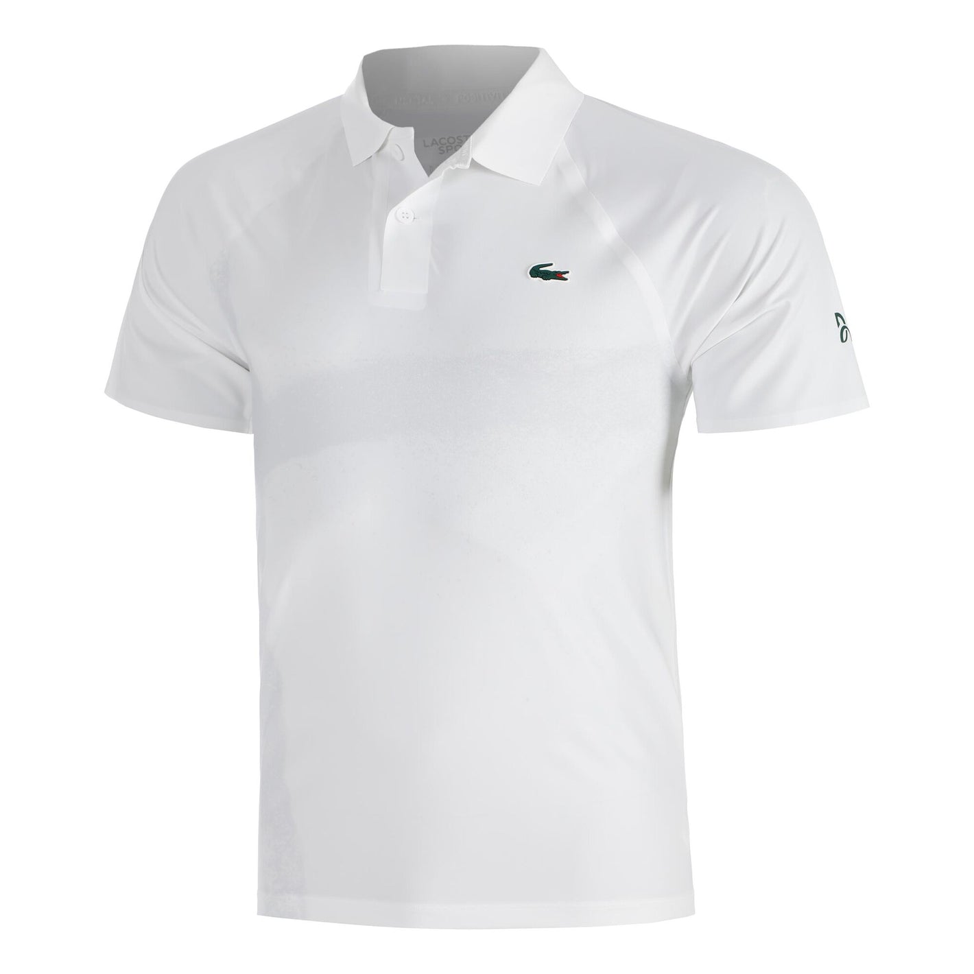 Polera Lacoste Polo Novak Djokovic Ultra Dry Blanca