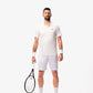 Polera Lacoste Polo Novak Djokovic Ultra Dry Blanca