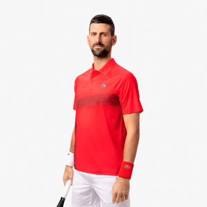 Polera Lacoste Polo Novak Djokovic Ultra Dry Roja