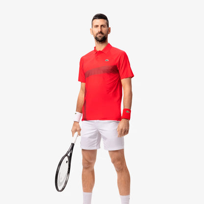 Polera Lacoste Polo Novak Djokovic Ultra Dry Roja