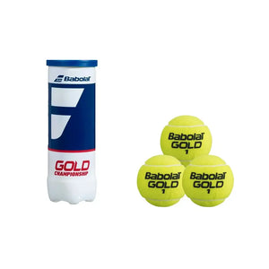 Tarro de Pelotas de Tenis Babolat Gold Championship X3