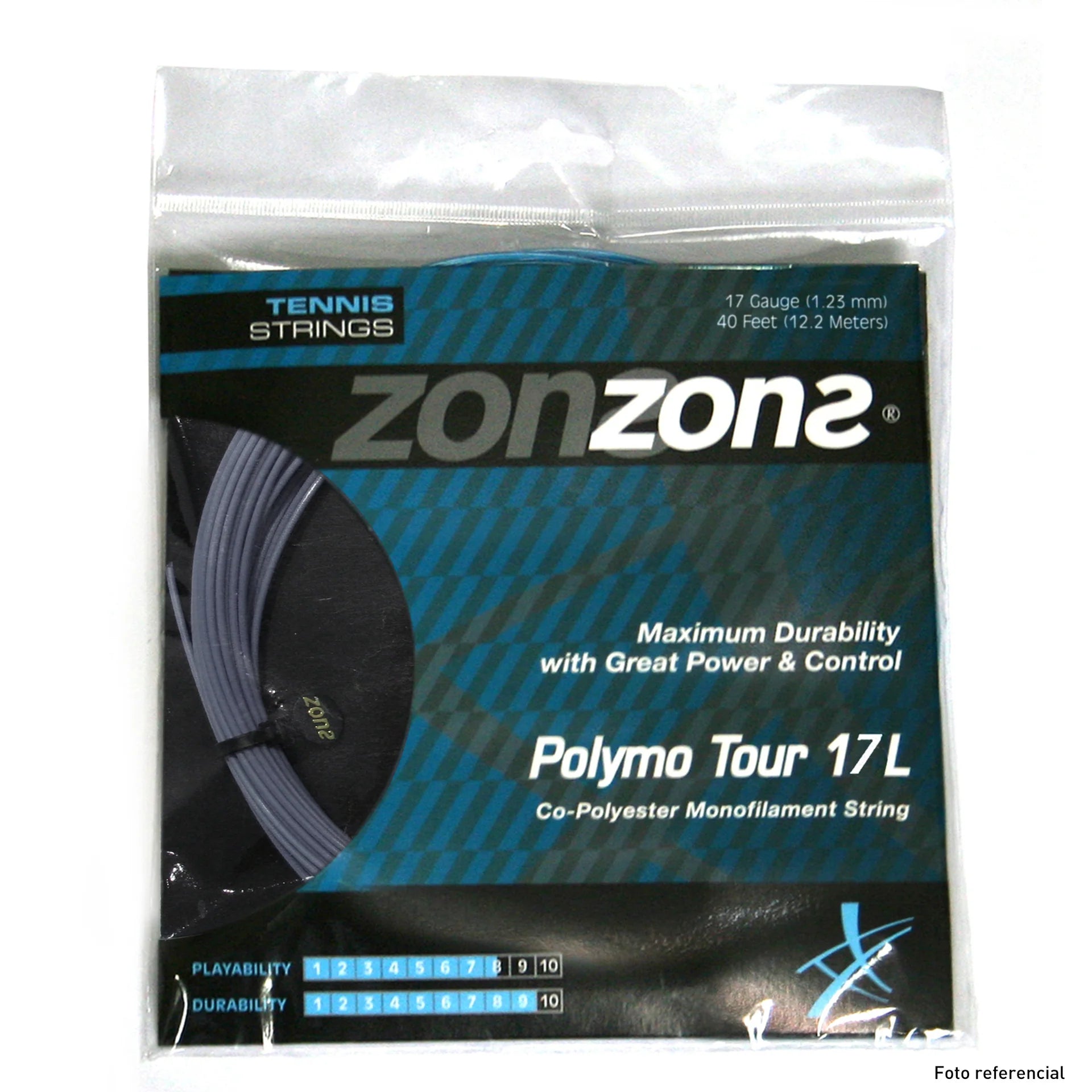 Cuerda Zons Polymo Tour Gris 1.23 - 12m