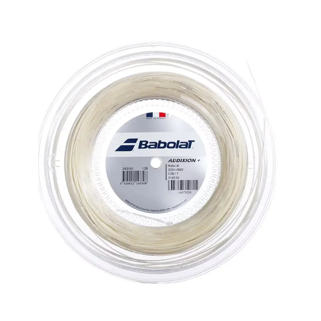 Rollo de Cuerda Babolat Addixion+ Natural 1.30 - 200m