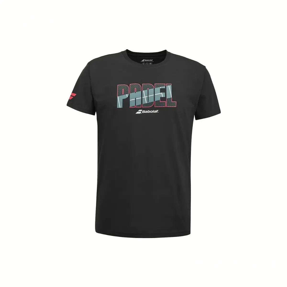 Polera Babolat Padel Cotton Tee Negra