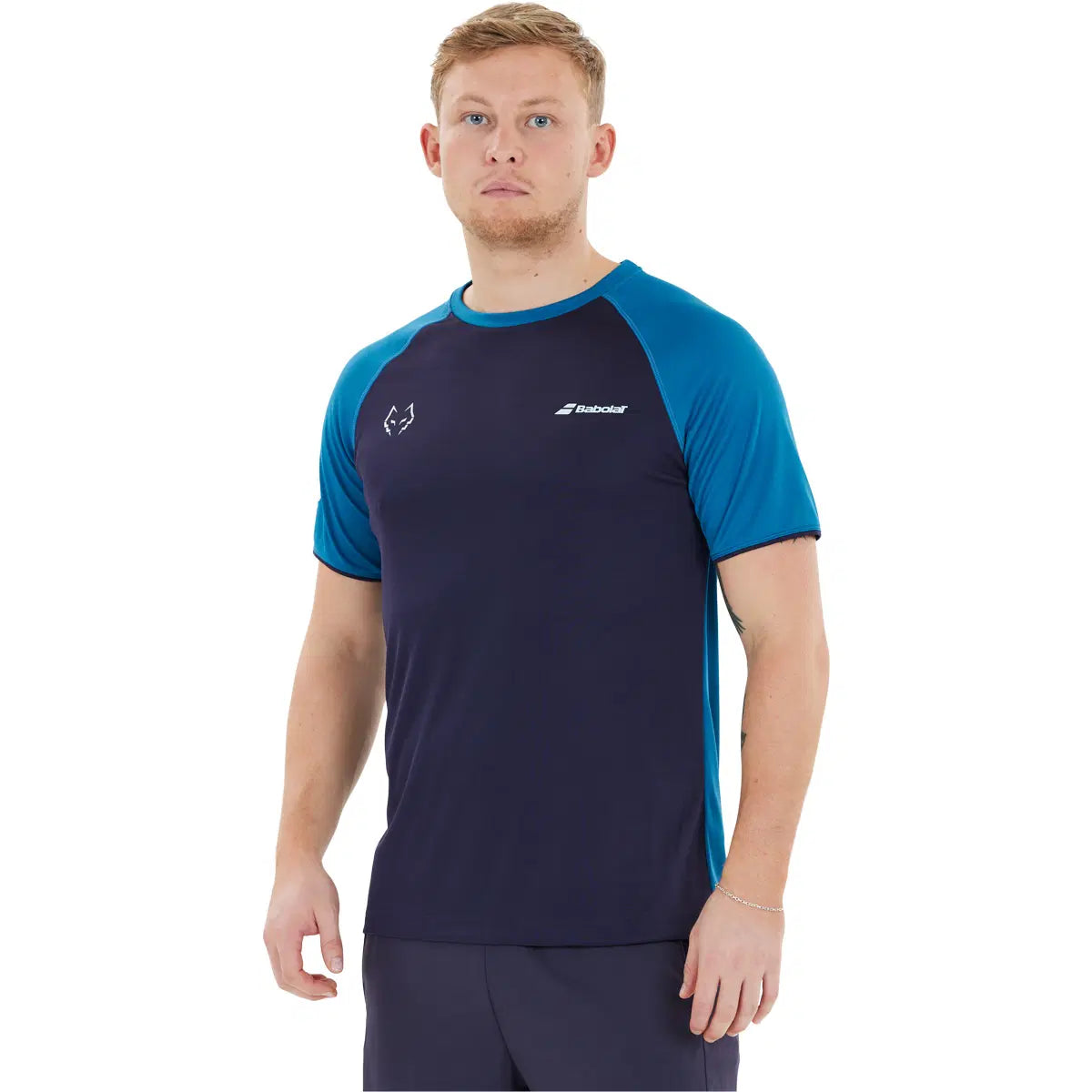 Polera Babolat Crew Neck Tee Juan Lebron Azul