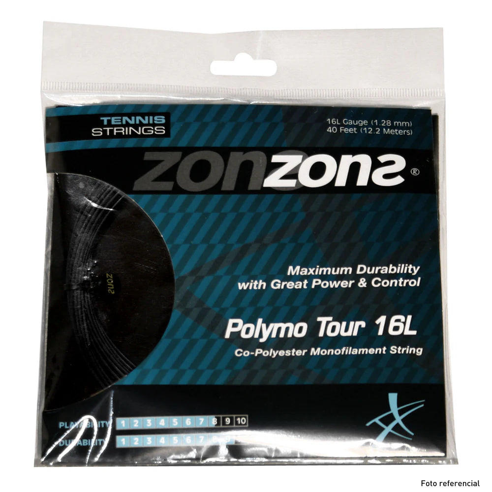 Cuerda Zons Polymo Tour Negra 1.28 - 12m