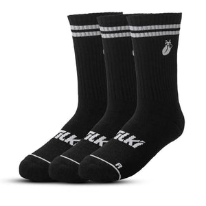 Calcetin Tilki Comfort Line Negro/Rosa Pack X3