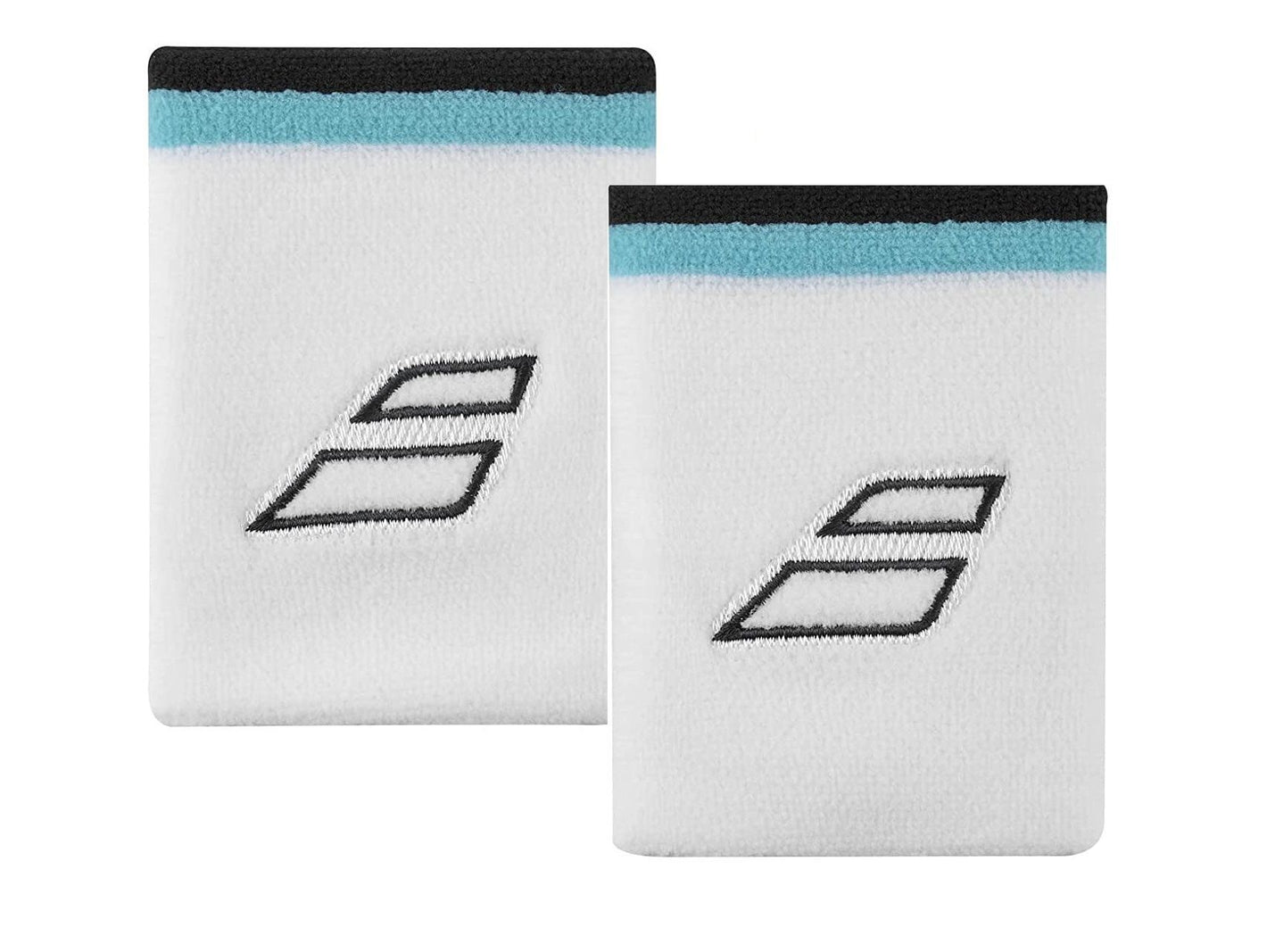 Muñequera Babolat Jumbo Terry Blanco/Azul X2