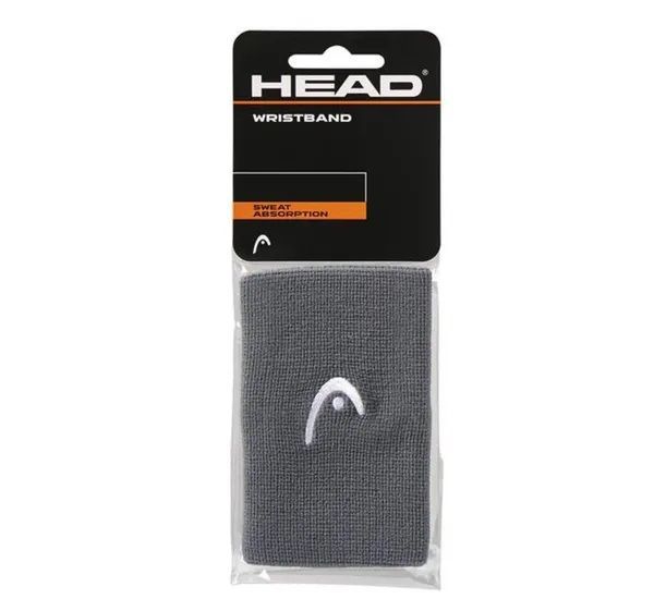 Muñequera Head Larga Gris X2
