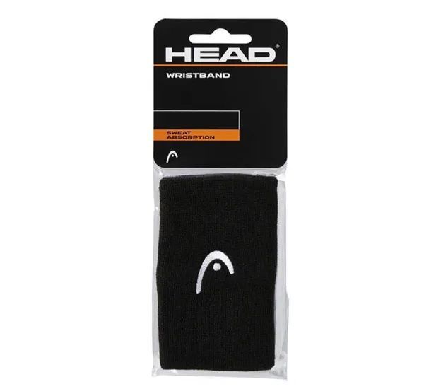 Muñequera Head Larga Negro X2