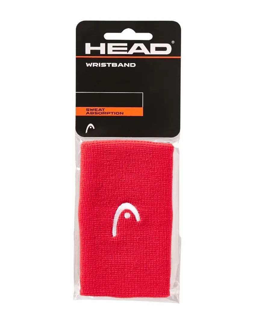 Muñequera Head Larga Rojo X2