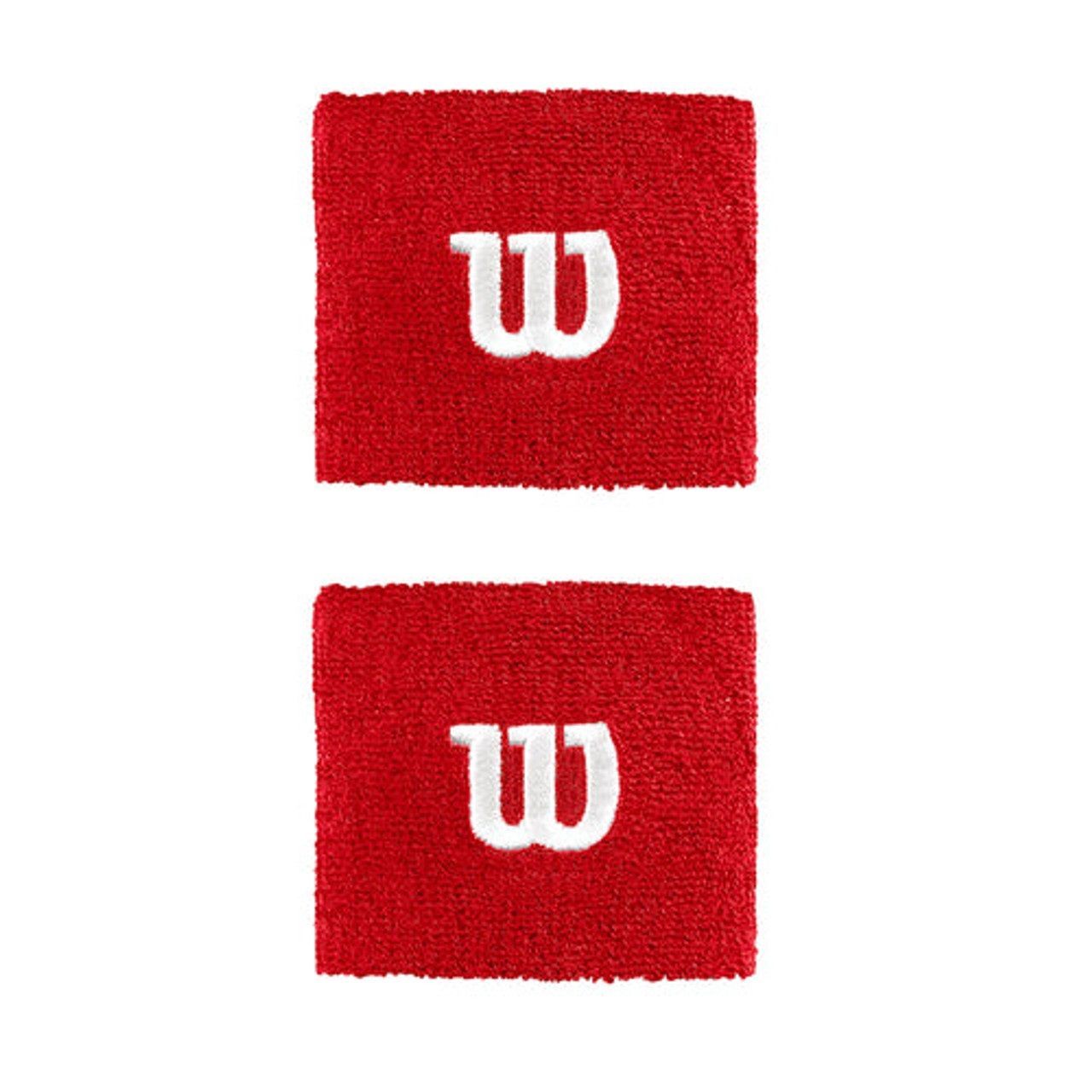 Muñequera Wilson W Rojo X2