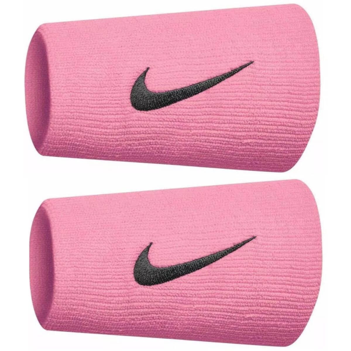 Muñequera Nike Premier Larga Rosa Negro X2