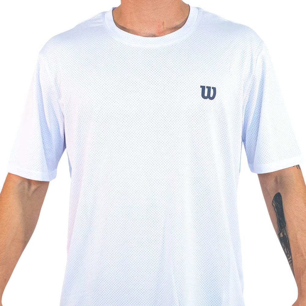 Polera Wilson Mesh Blanca