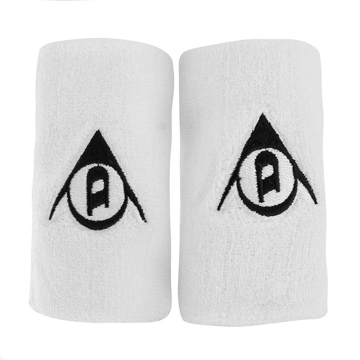 Muñequera Dunlop Larga Blanca X2