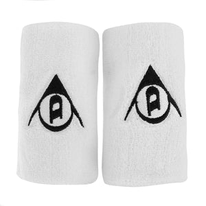 Muñequera Dunlop Larga Blanca X2