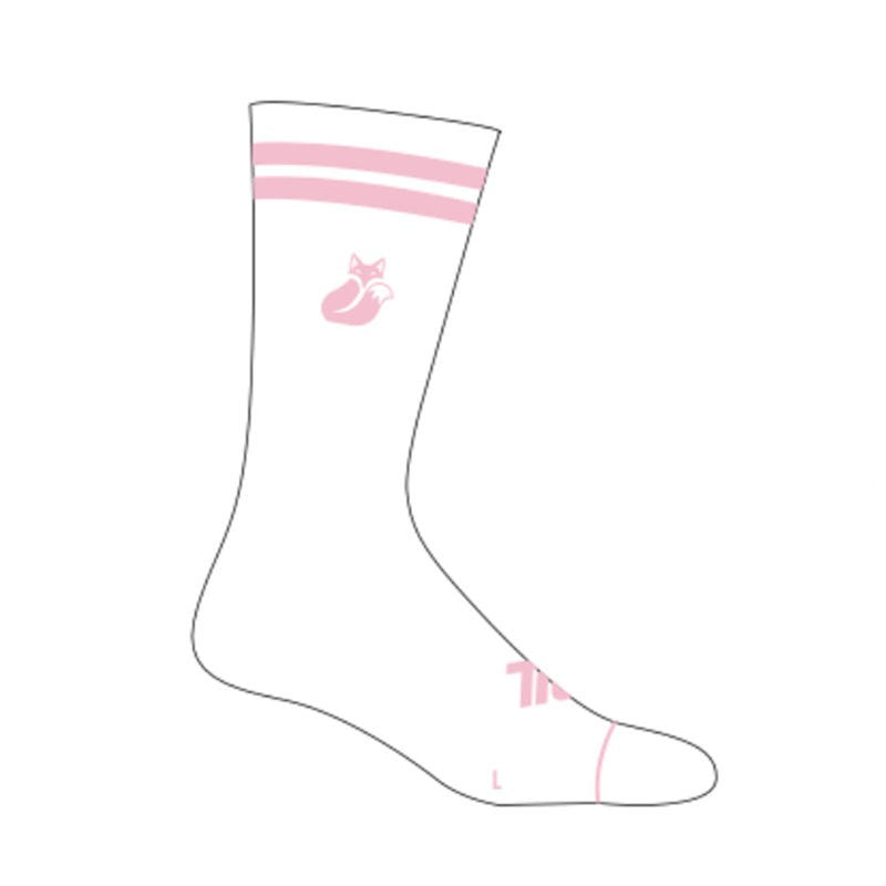 Calcetin Tilki Comfort Line Blanco/Rosa Pack X3