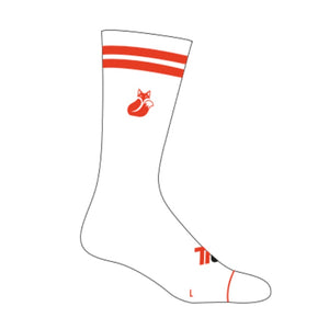 Calcetin Tilki Comfort Line Blanco/Naranjo Pack X3