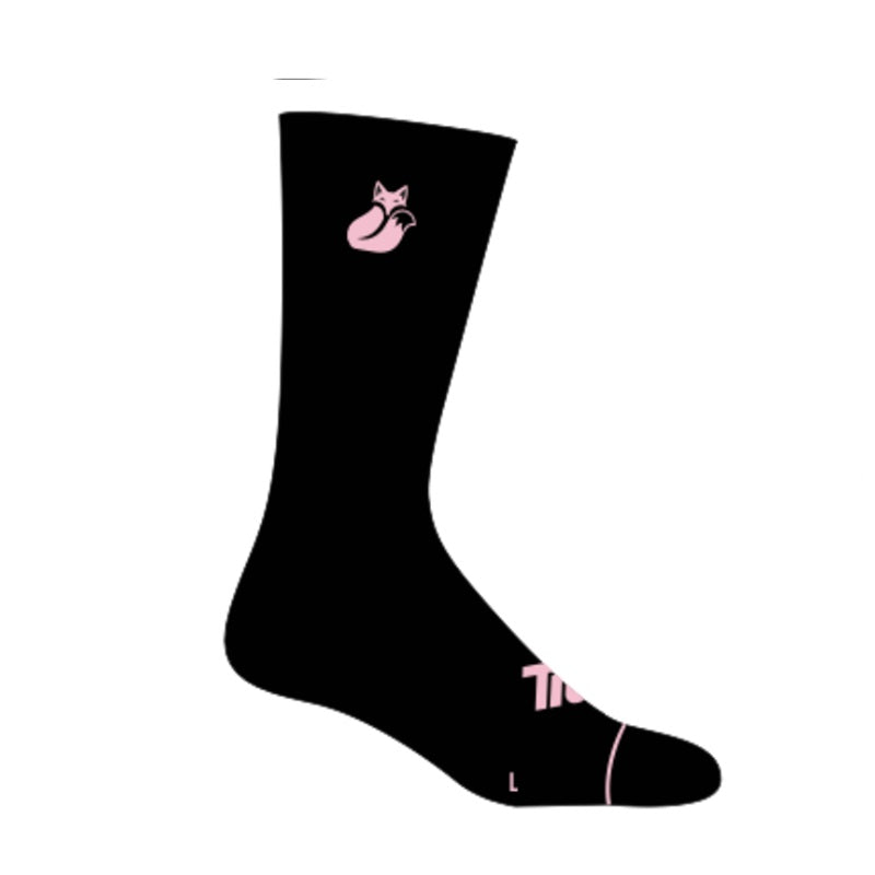 Calcetin Tilki Comfort Negro/Rosa Pack X3