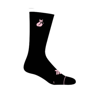 Calcetin Tilki Comfort Negro/Rosa Pack X3