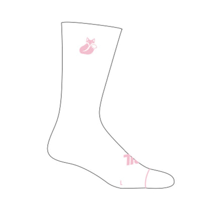 Calcetin Tilki Comfort Blanco/Rosa Pack X3