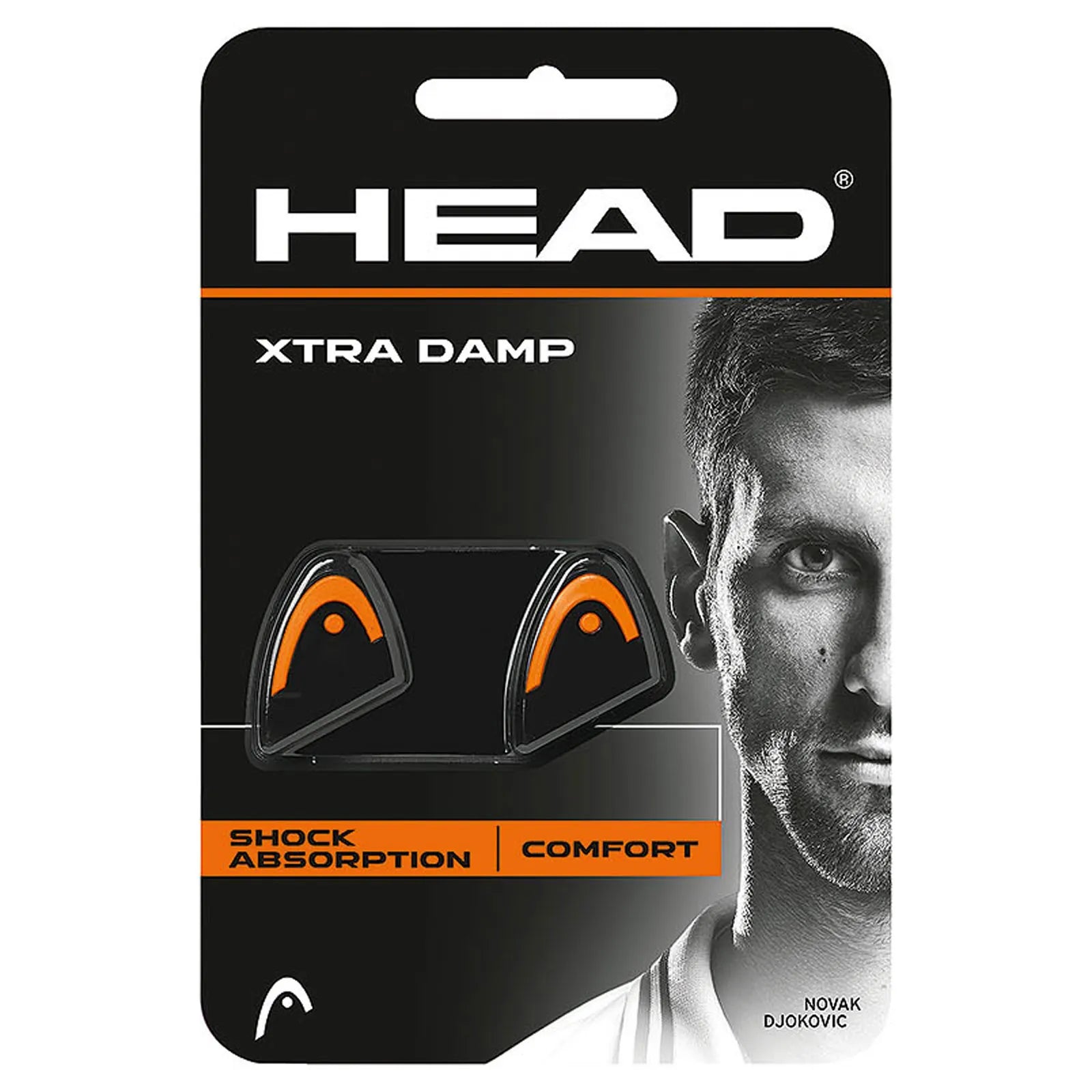 Antivibrador Tenis Head Xtra Damp Negro/Naranjo X2