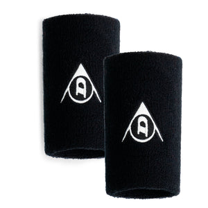 Muñequera Dunlop Larga Negra X2