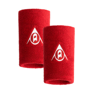 Muñequera Dunlop Larga Roja X2