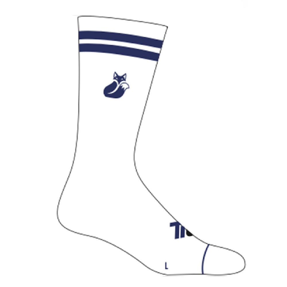 Calcetin Tilki Comfort Line Blanco/Azul Pack X3