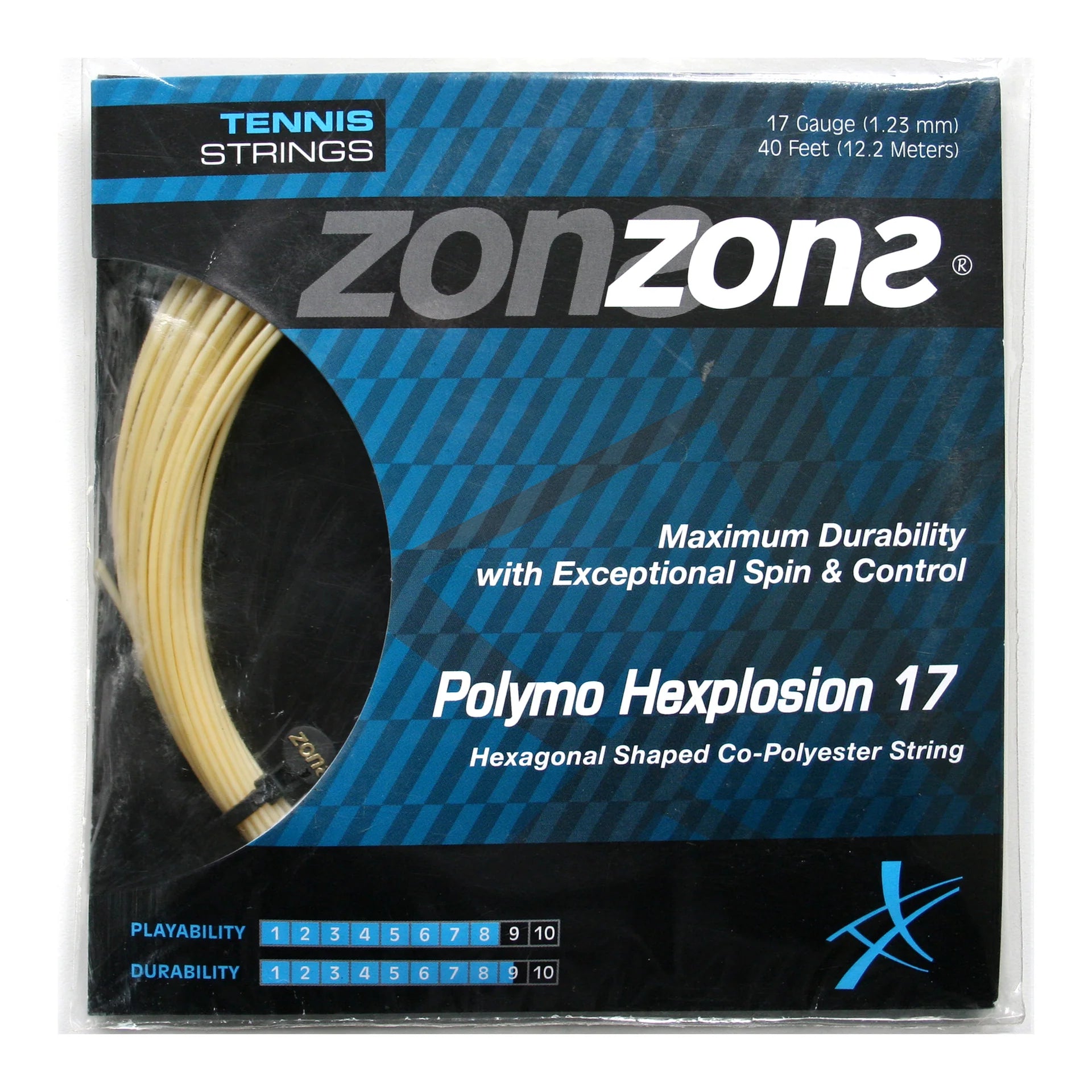 Cuerda Zons Polymo Hexplosion Ambar 1.23 - 12m