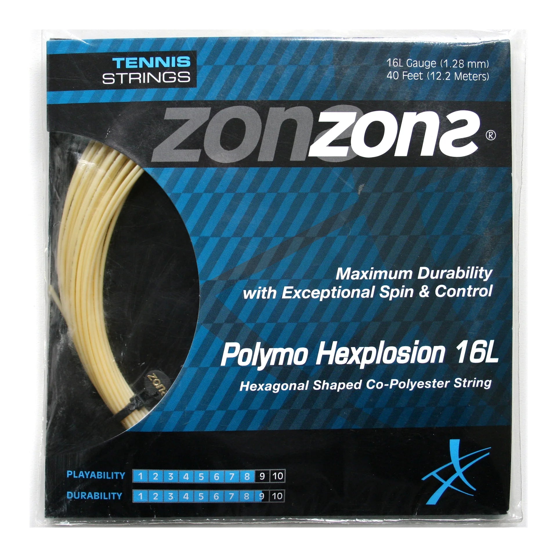 Cuerda Zons Polymo Hexplosion Ambar 1.28 - 12m
