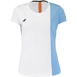 Polera Babolat Play Cap Sleeve Top Women Blanca/Azul