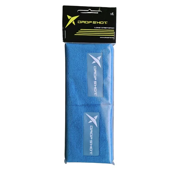 Muñequera Drop Shot Larga Azul X2
