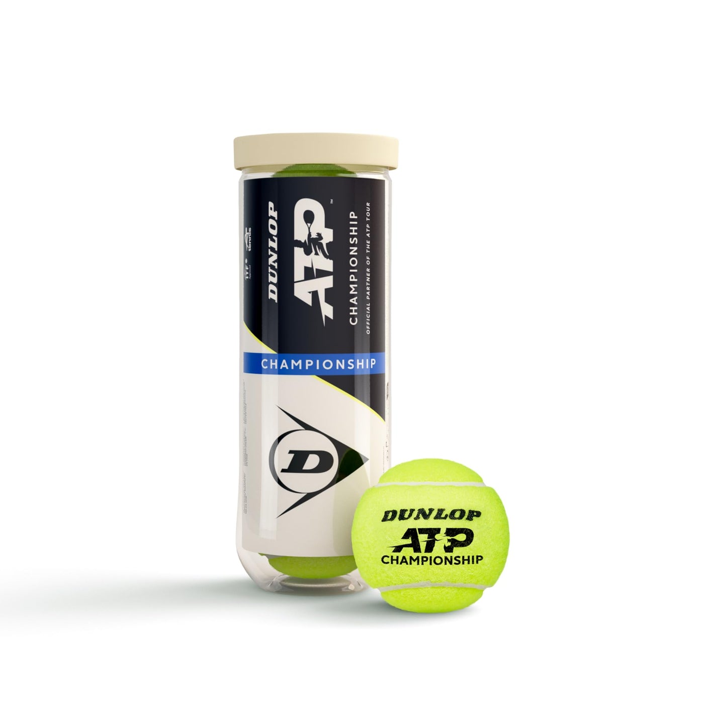 Tarro de Pelotas de Tenis Dunlop ATP Championship X3